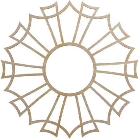 Ekena Millwork Augustus Wood Fretwork Pierced Ceiling Medallion, Birch, 18"OD x 6 3/8"ID x 3/8"T CMWP18X18X0375AUBI